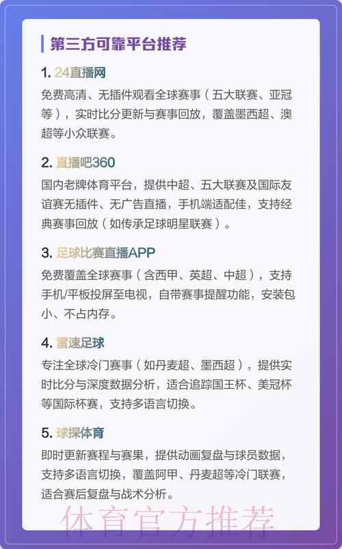 世界杯赛事直播在线观看平台精选推荐